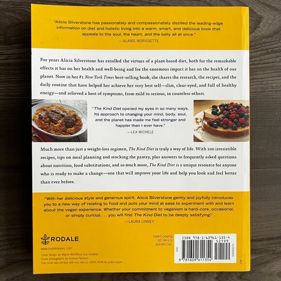 The Kind Diet Alicia Silverstone Paperback - Picture 2 of 3
